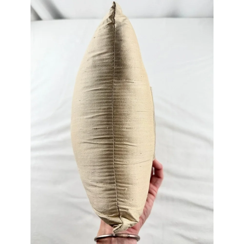 Neutral Beige Textured Throw Pillow Quote Farmhouse Linen Style Decor‎